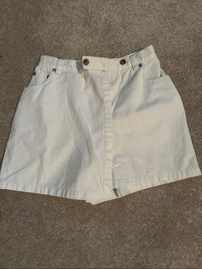 The Limited Cream High-Waist Skort
